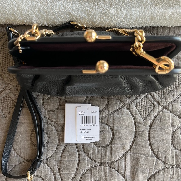 Coach Nora Kisslock Crossbody Bag in Black - Picture 4 of 7